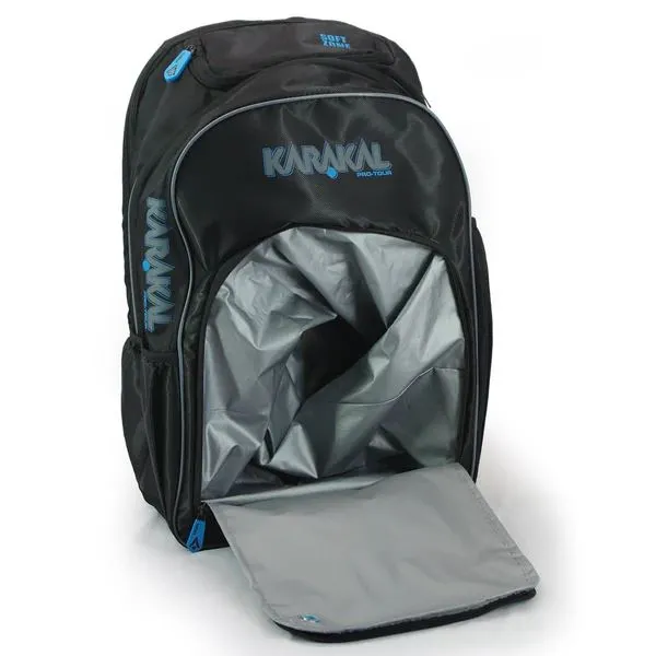 Karakal Pro Tour 30 2.1 Secure Zip Trave Friendly Backpack Blue