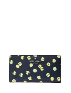 Kate Spade New York Tennis Toss Large Slim Bifold Wallet