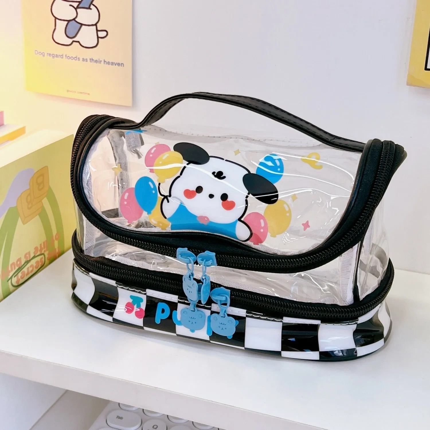 Kawaii Transparent Jumbo Pencil Case