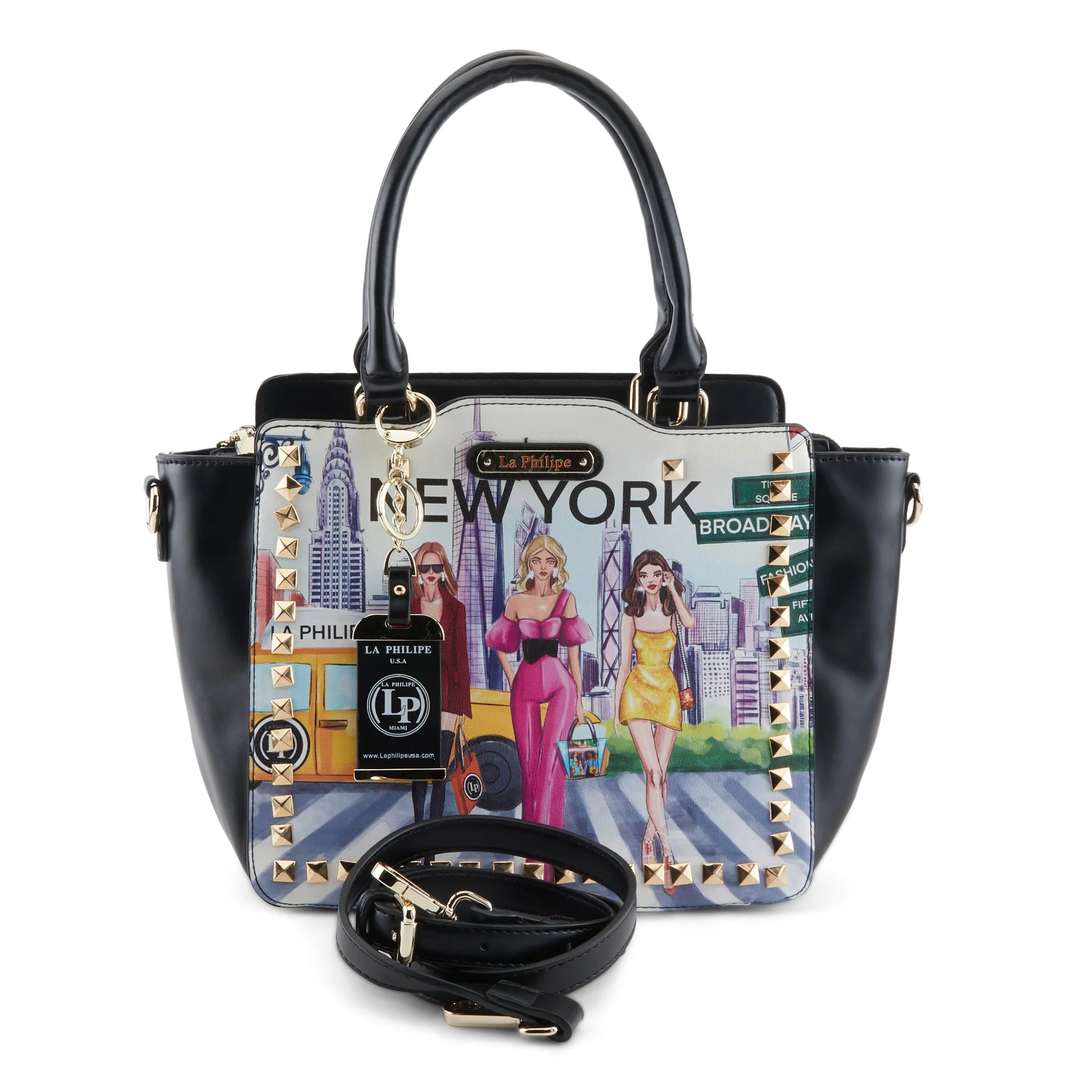 LA PHILIPE LP1003-10 NEW YORK CITY HANDBAG-SATCHEL