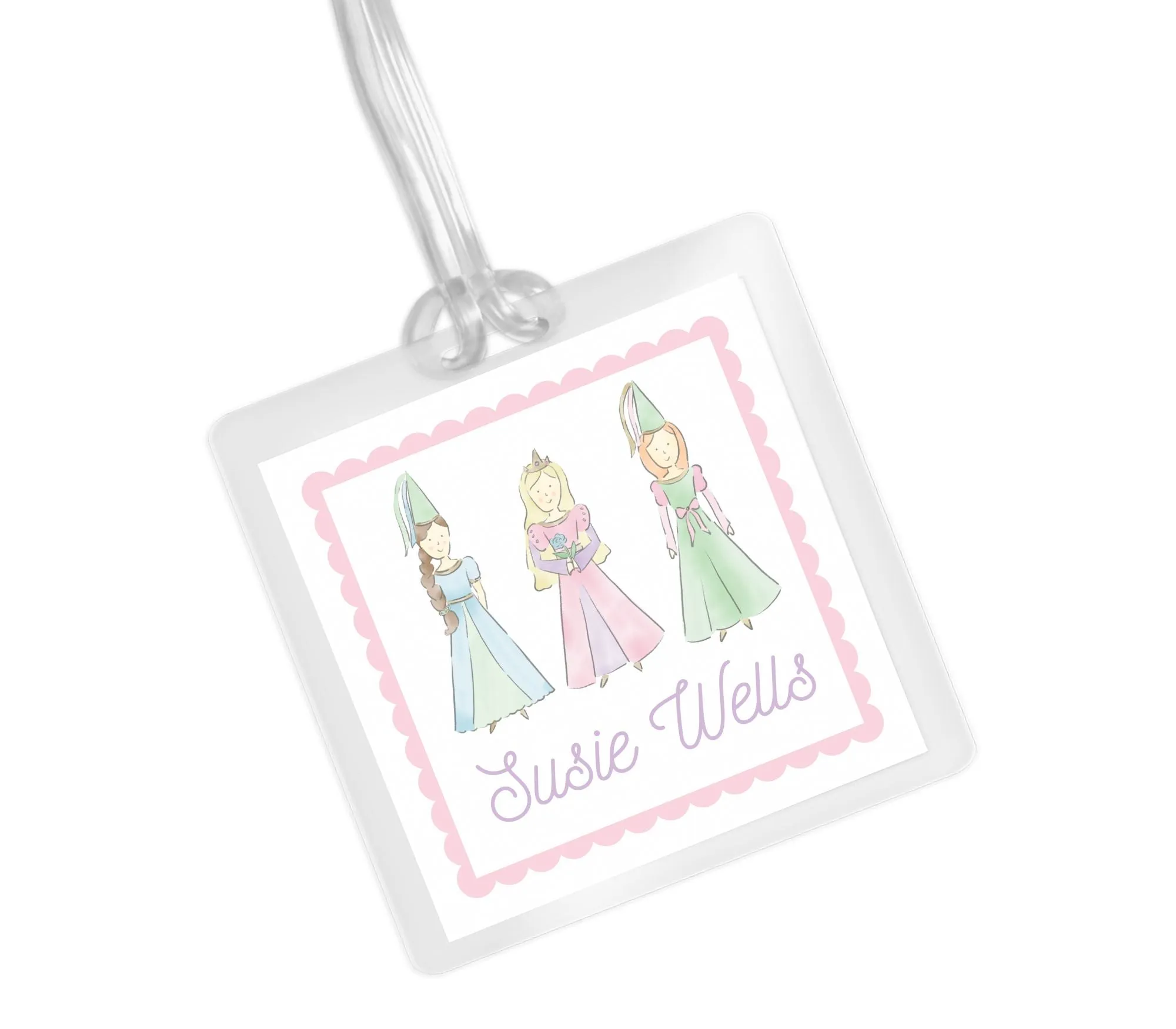 Laminated Bag Tag - Princess