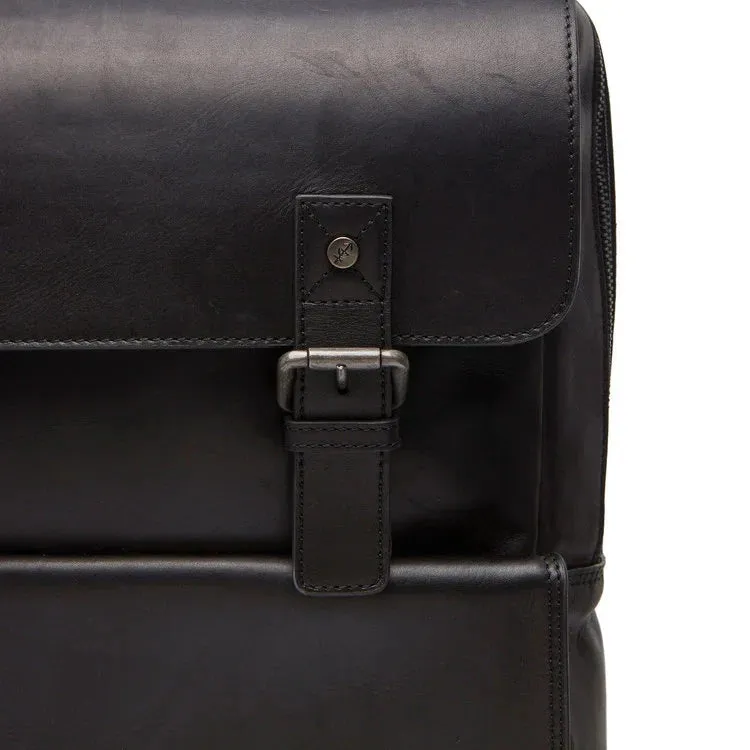 Leather Backpack - The Chesterfield Brand Malta Black