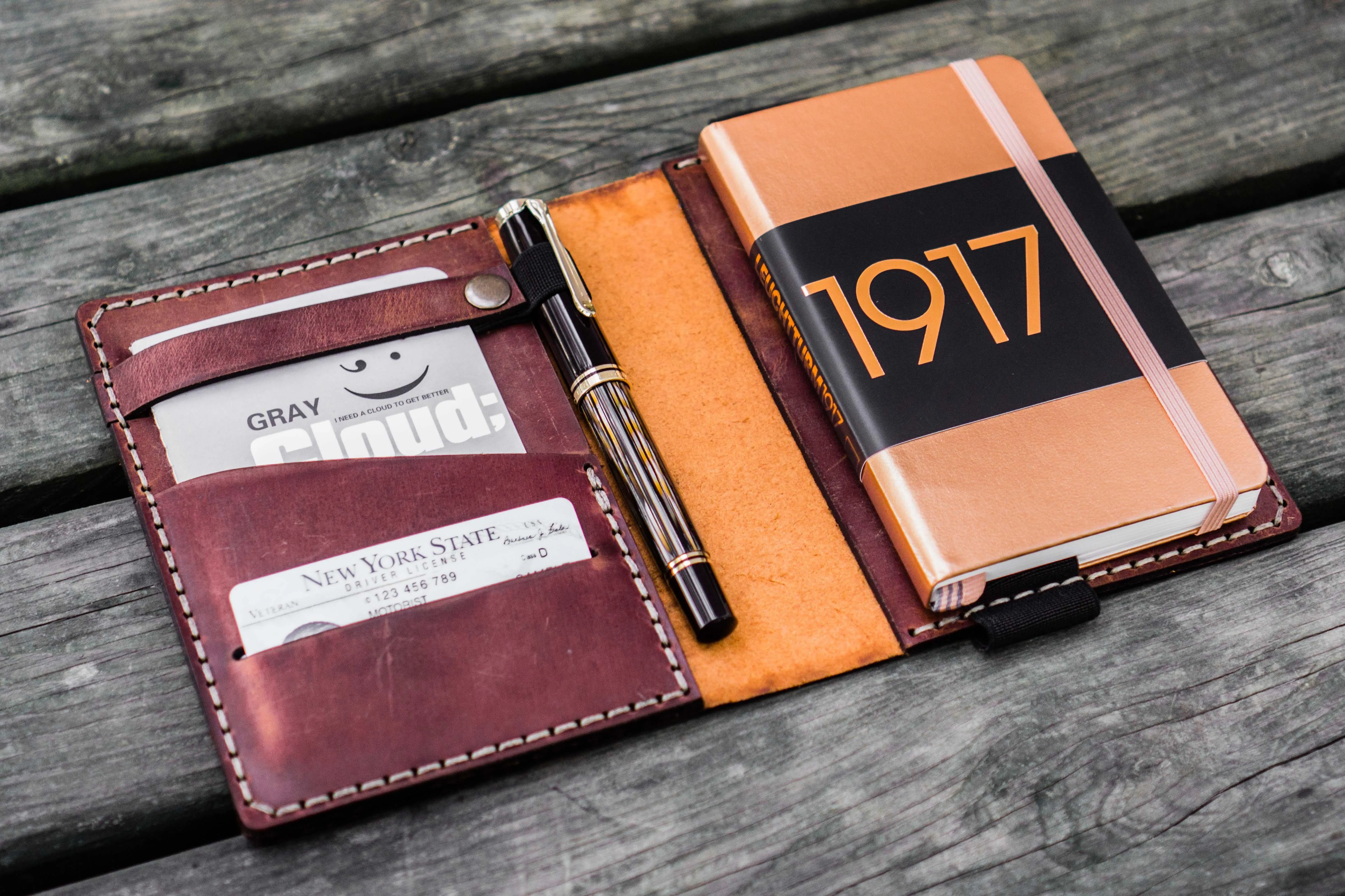 Leather Leuchtturm1917 A6 Notebook Cover - Crazy Horse Tan