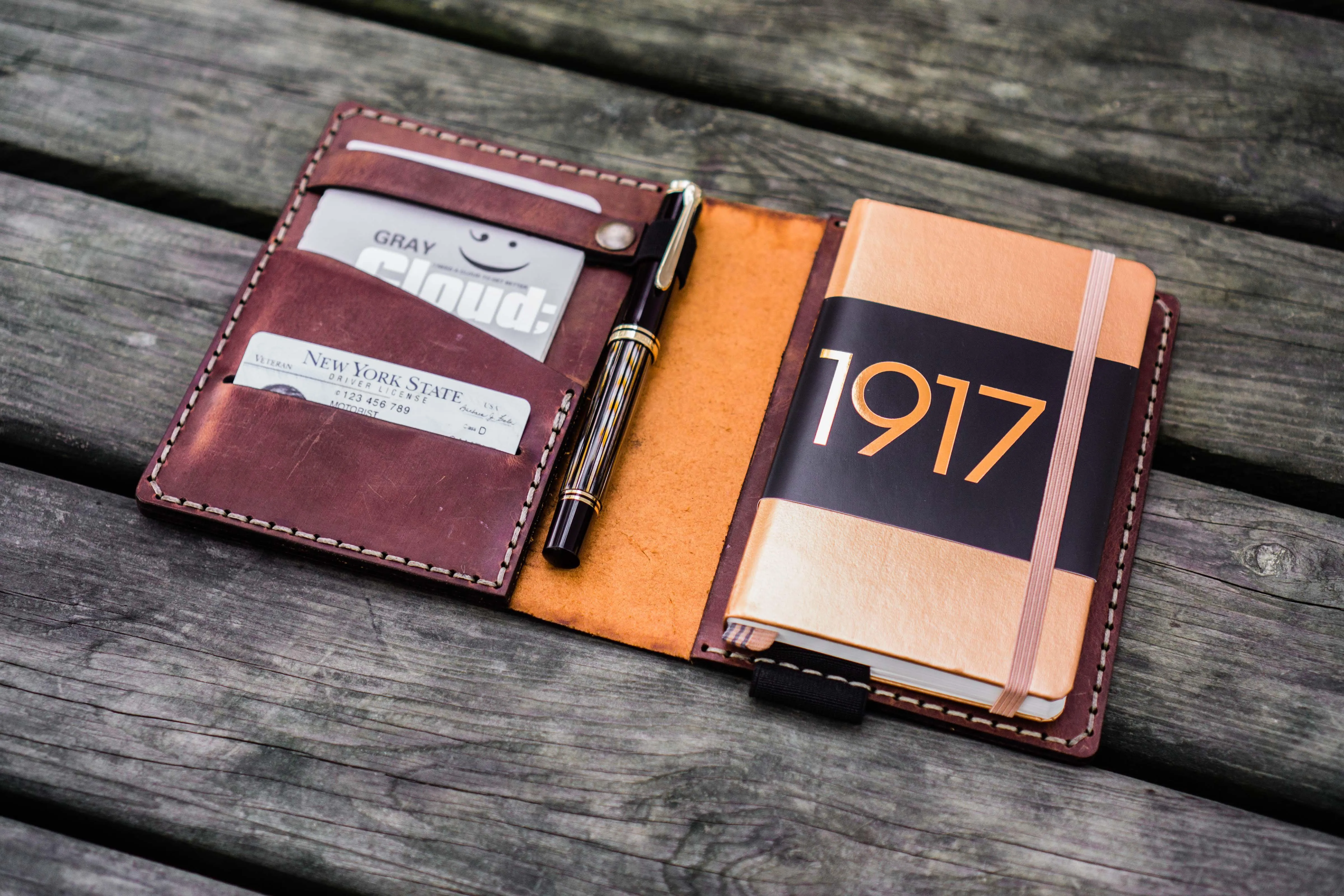 Leather Leuchtturm1917 A6 Notebook Cover - Crazy Horse Tan