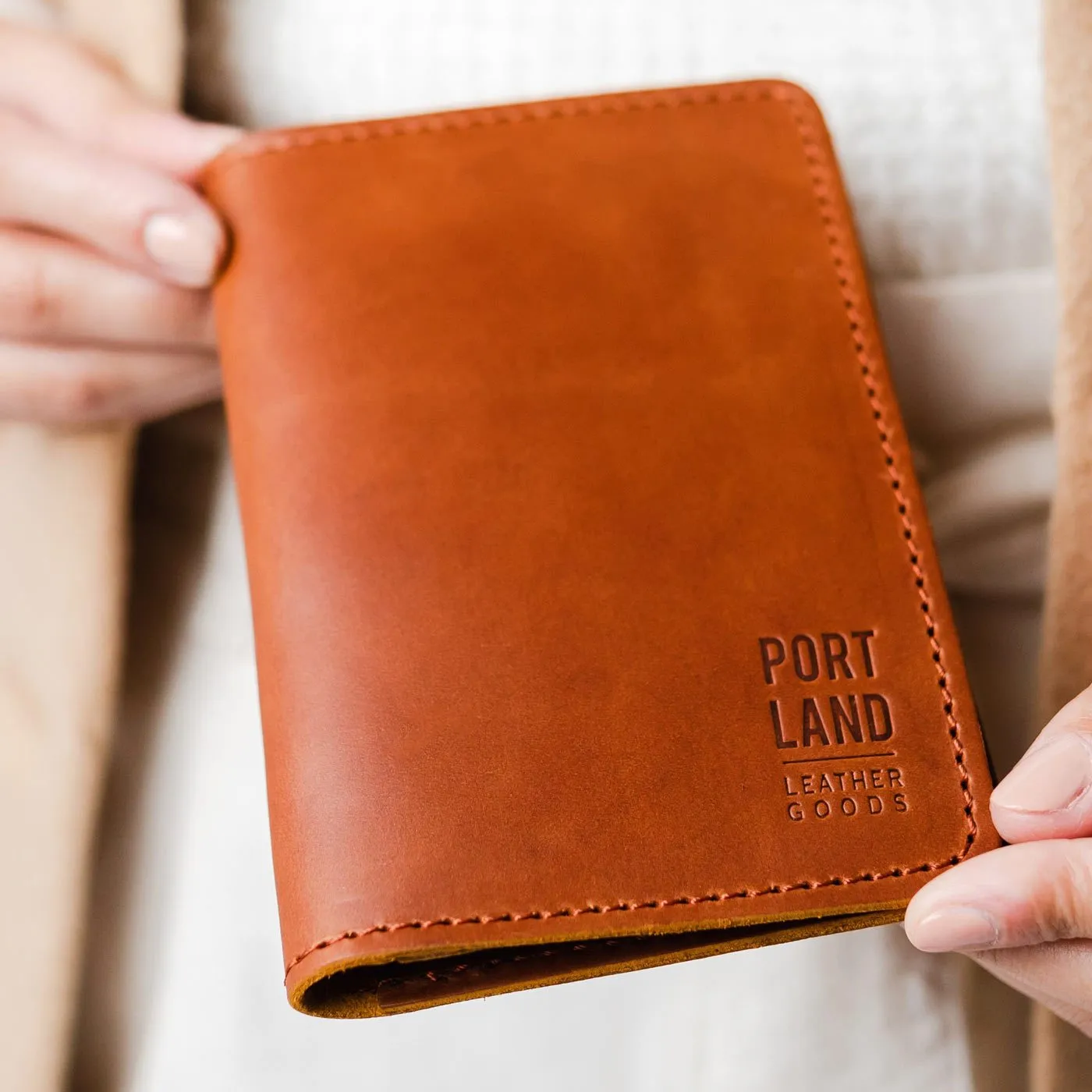 Leather Modern Passport Holder