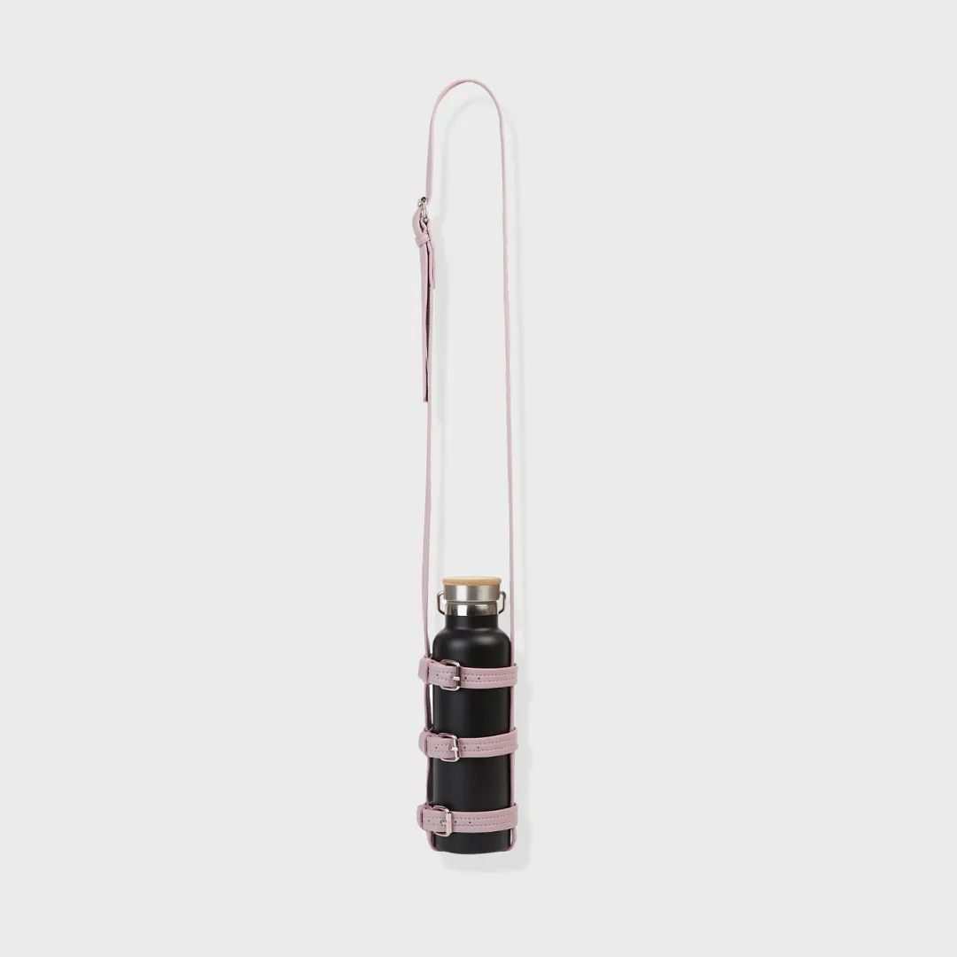 L'EAU PASTEL VEGAN LEATHER BOTTLE HOLDER LAVENDER