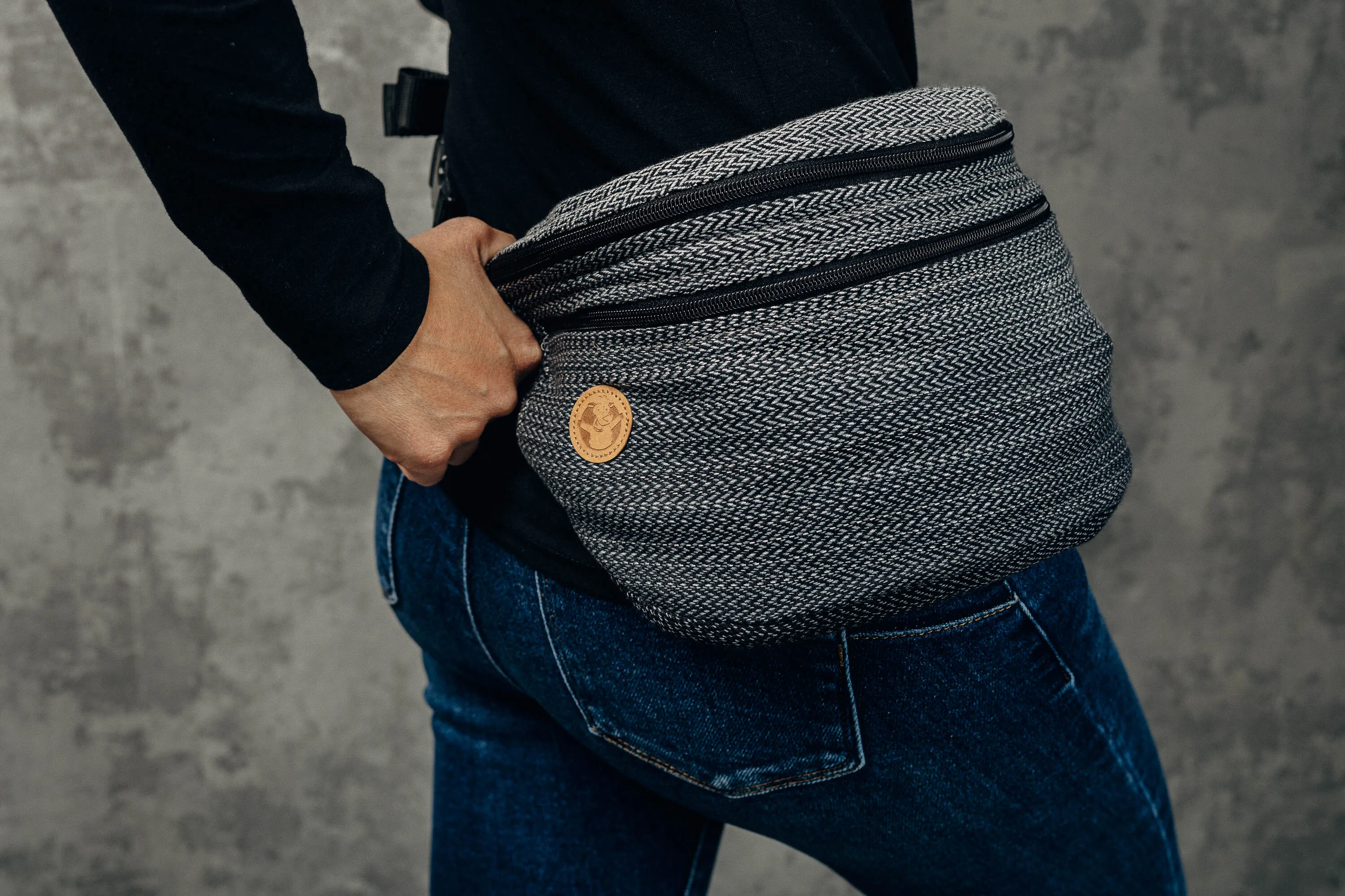 LennyLamb Waist Bag / Bum Bag Ombre Grey