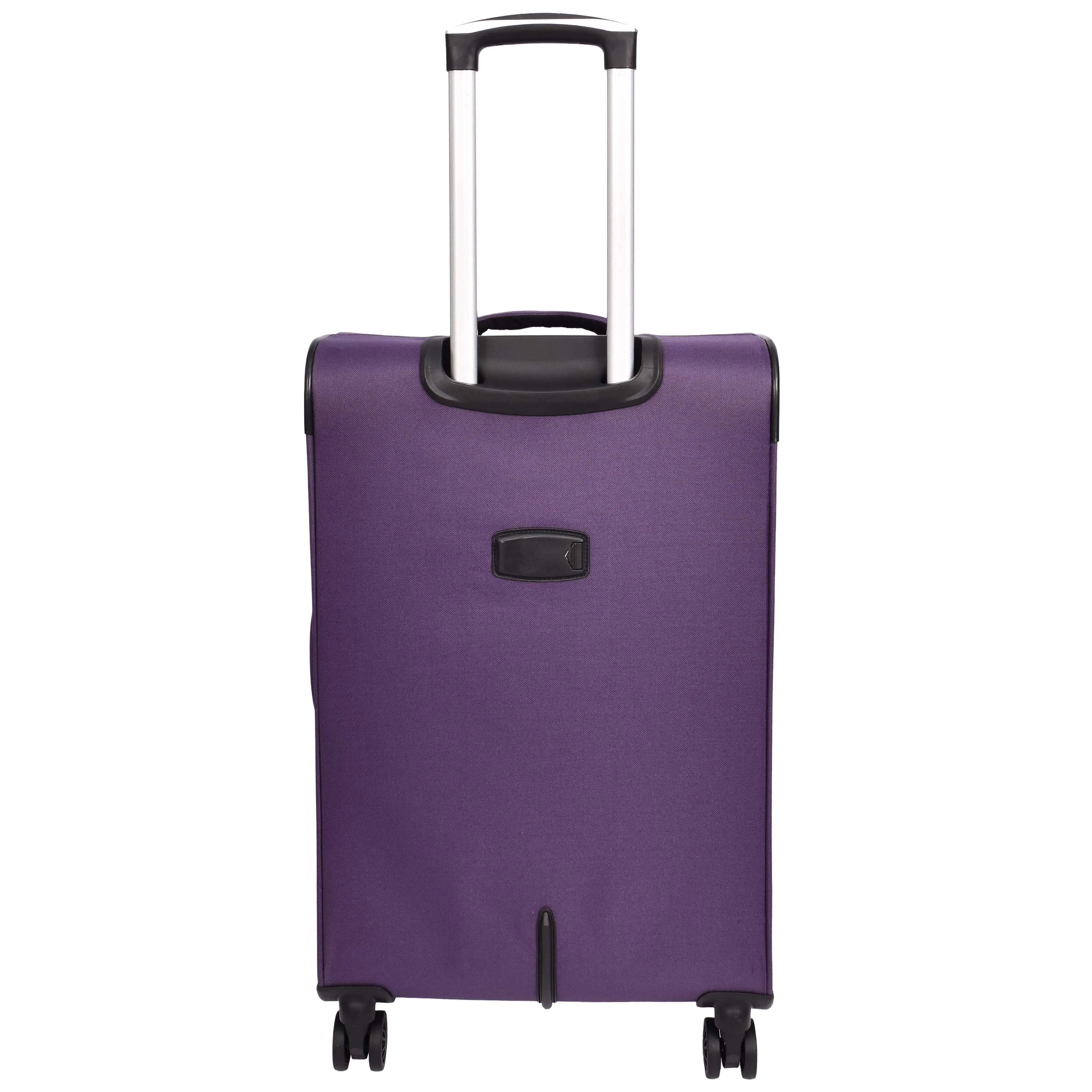 Lightweight Soft Suitcase 8 Wheel Expandable Luggage Pokeno Purple