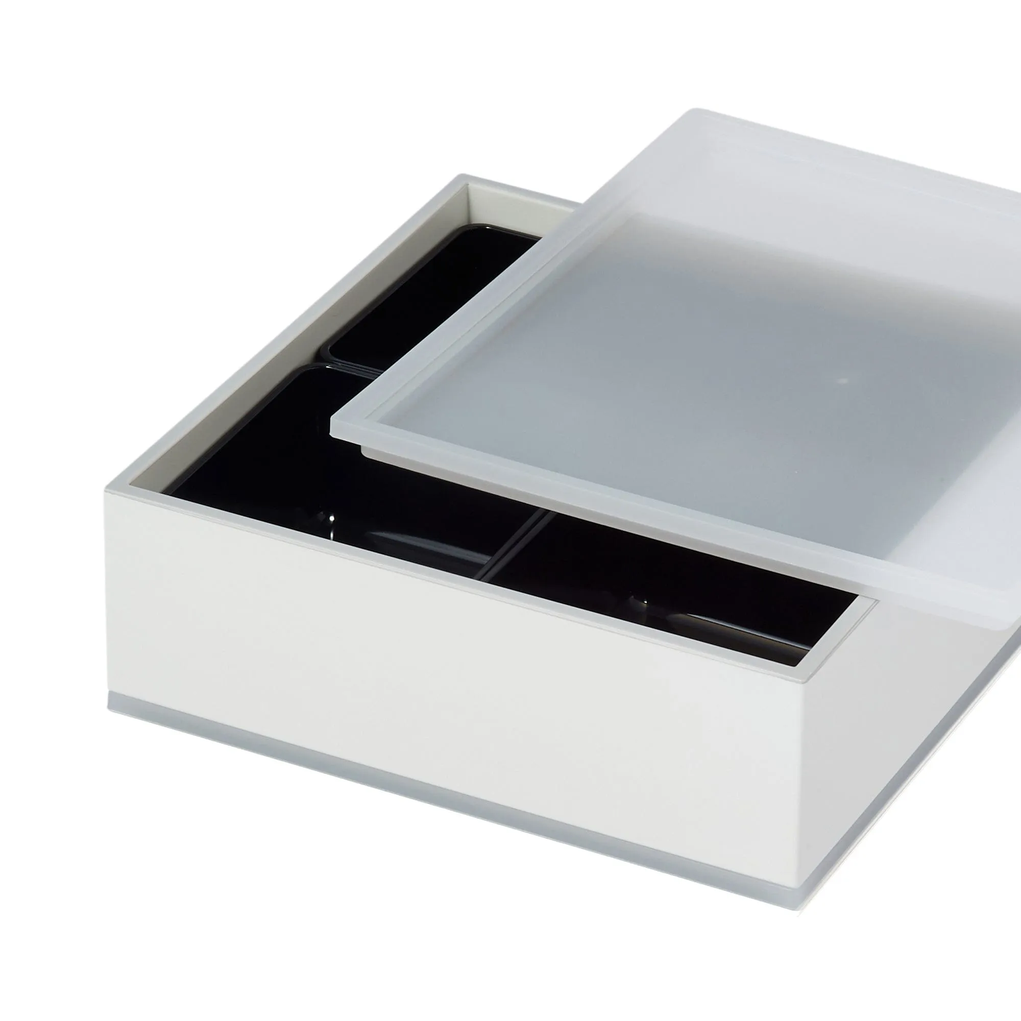 Logo Square Lunch Box White