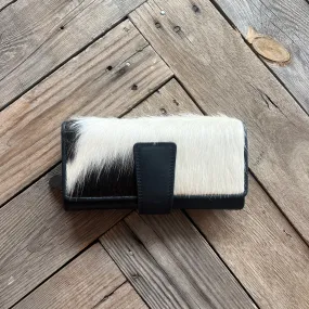 Long Cowhide Wallet | Black