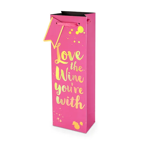 Love The Wine You're With 750ml Bottle Bag By Cakewalk