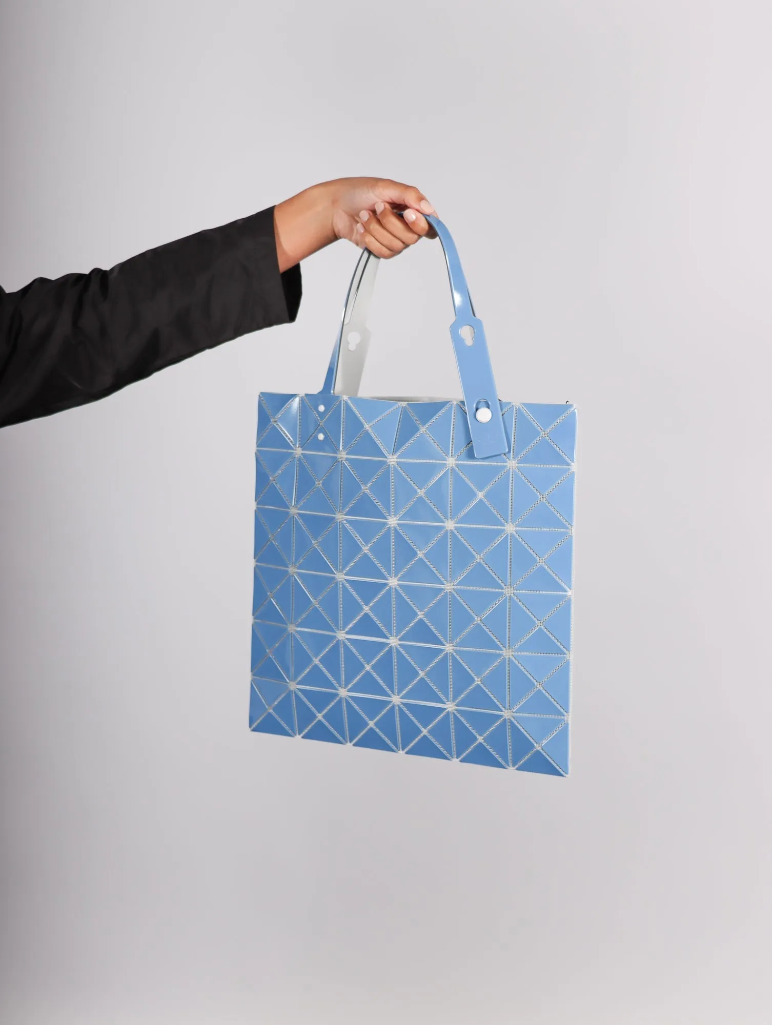 Lucent Gloss Tote in Blue by Bao Bao Issey Miyake