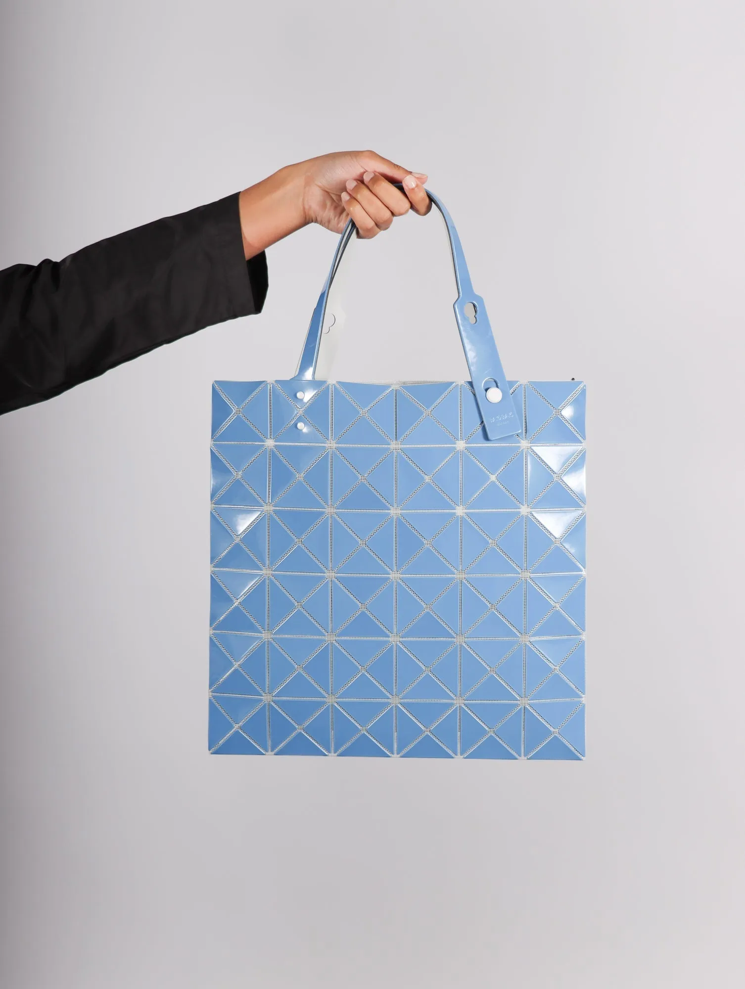 Lucent Gloss Tote in Blue by Bao Bao Issey Miyake