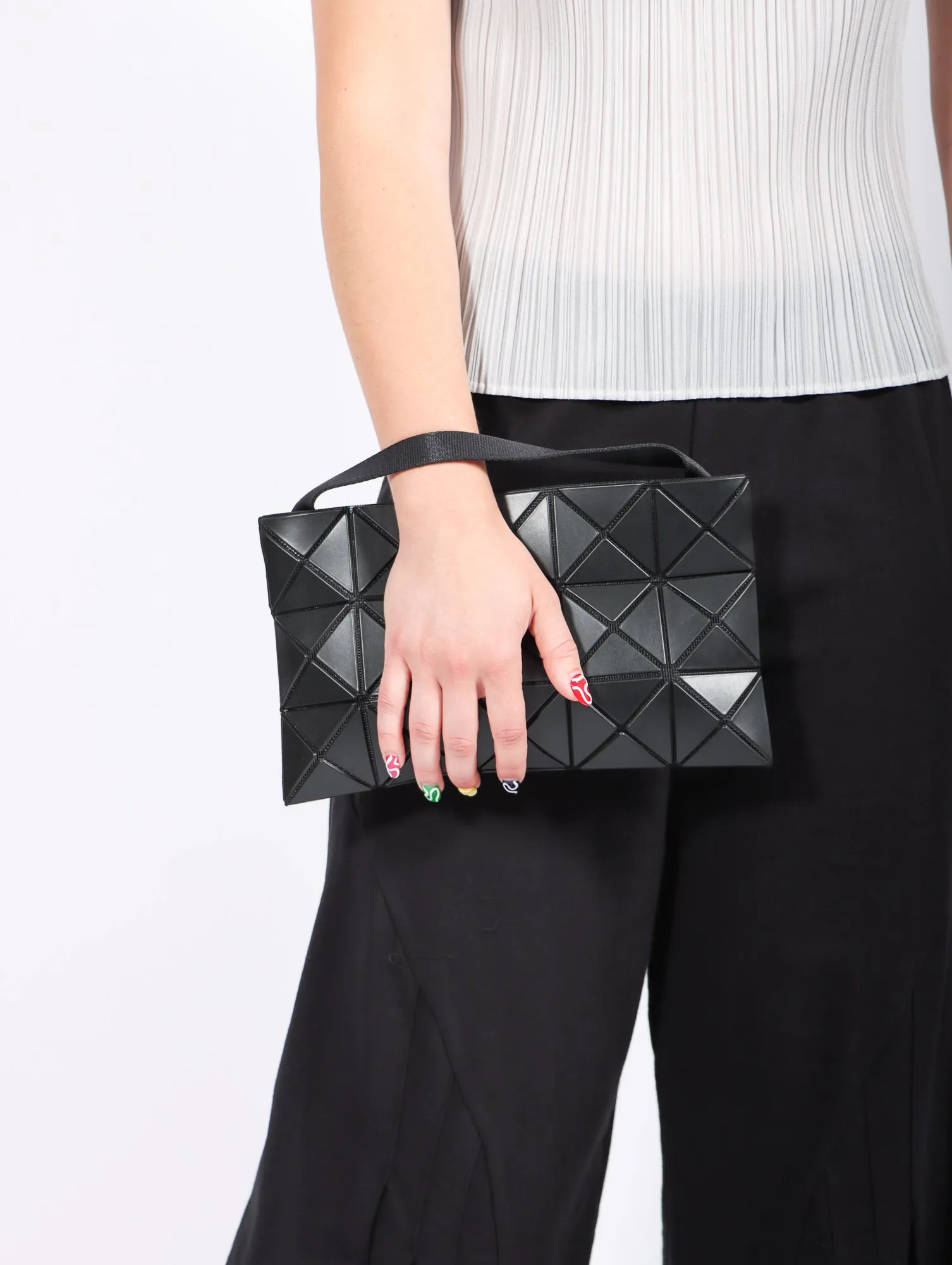 Lucent Matte Shoulder Bag in Black by Bao Bao Issey Miyake