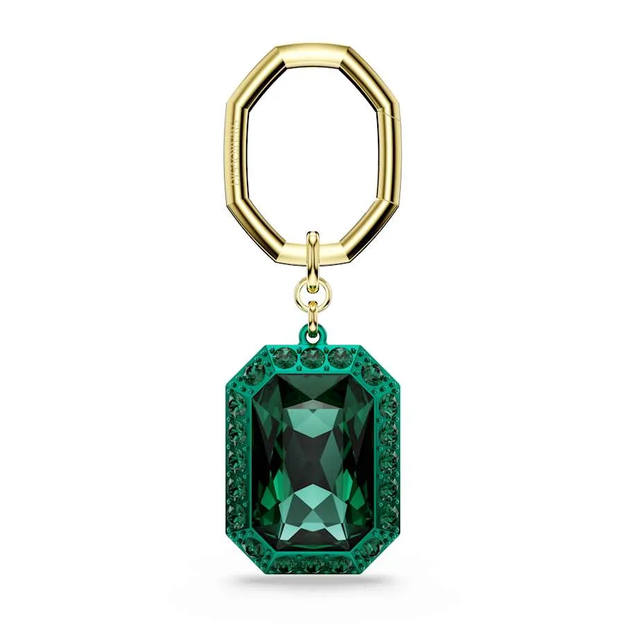 Lucent Octagon Cut Green Key Ring 5666643