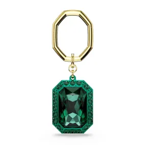 Lucent Octagon Cut Green Key Ring 5666643