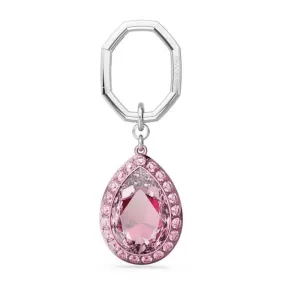 Lucent Pear Cut Pink Keyring 5666646