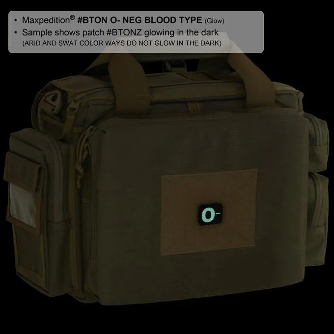 Maxpedition O- Blood Type Morale Patch (Glow)