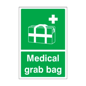 Medical Grab Bag Sign