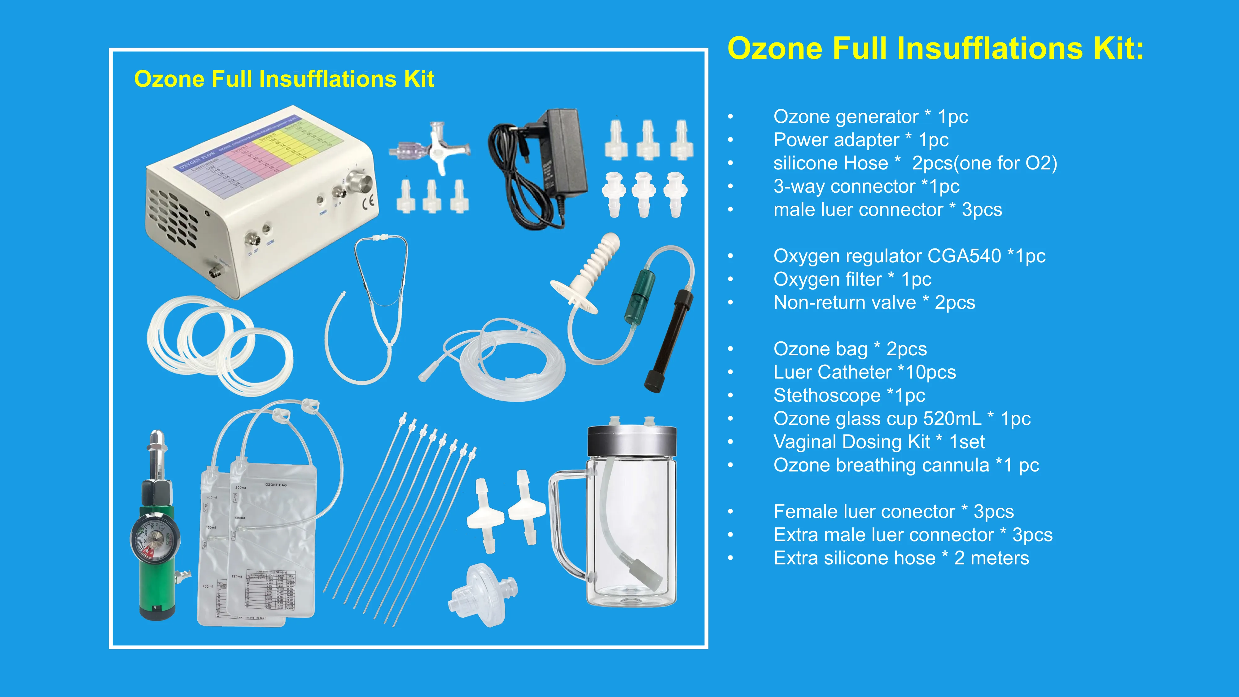 Medical Ozone Machine Kit Home Clinic Use Therapy  I Medical Ozone Generator