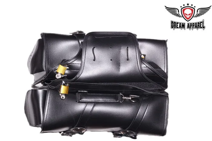 Medium Motorcycle Saddlebag With Concho