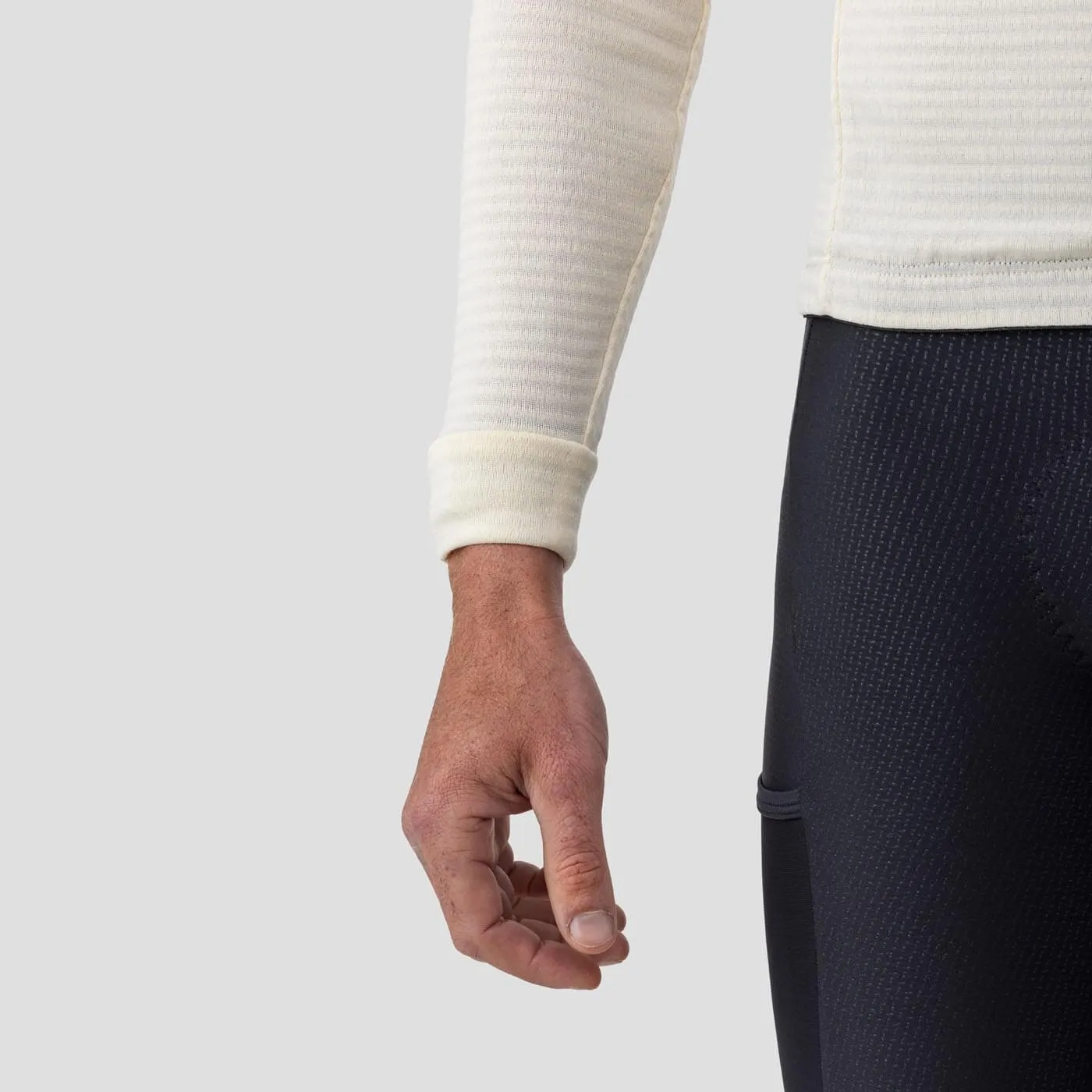 Men's Merino Grid Thermal Jersey - Oat