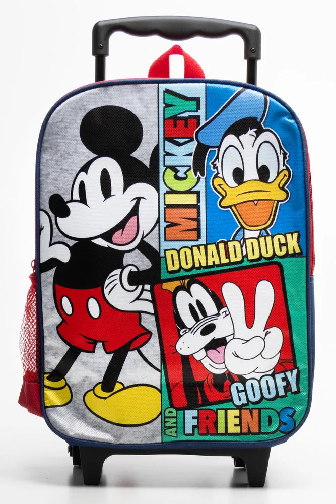 Mickey And Friends Trolley Bag Bright Red