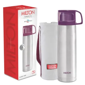 Milton Glassy Flask 1000ml Vaccum Flasks - Purple