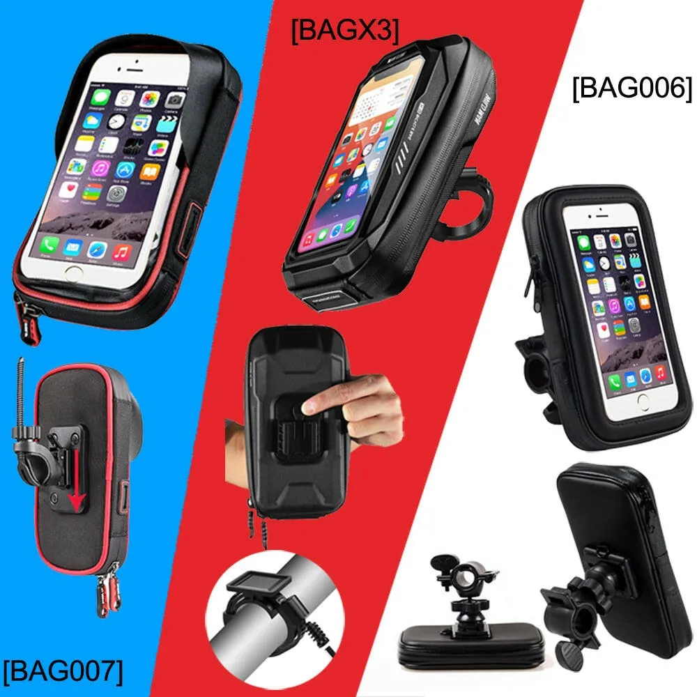 Mobile Bicycle Handlebar Stand Waterproof Bike Phone Holder Wall Motorcycle Handlebar Mount Bag For iPhone Samsung Phone Support