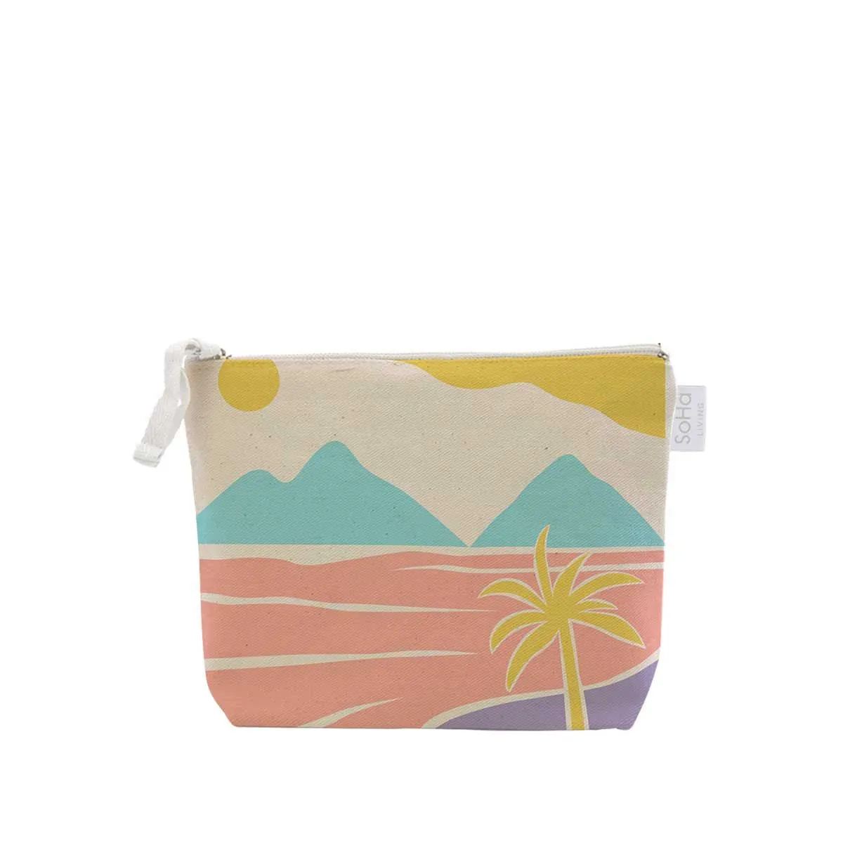 Mokulua Islands Abstract Cosmetic Bag, Small