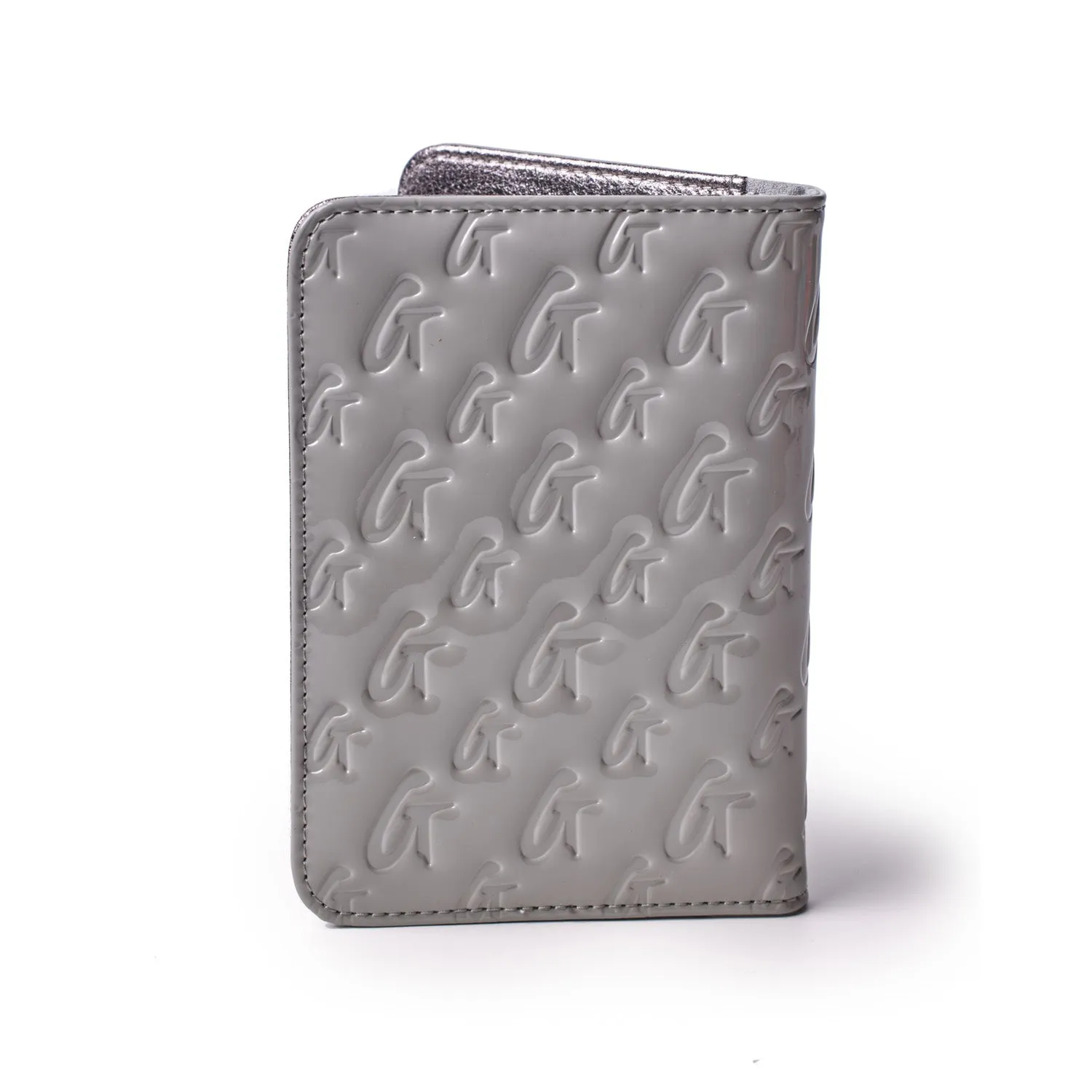 MONOGRAM PASSPORT HOLDER - MIRROR GRAY