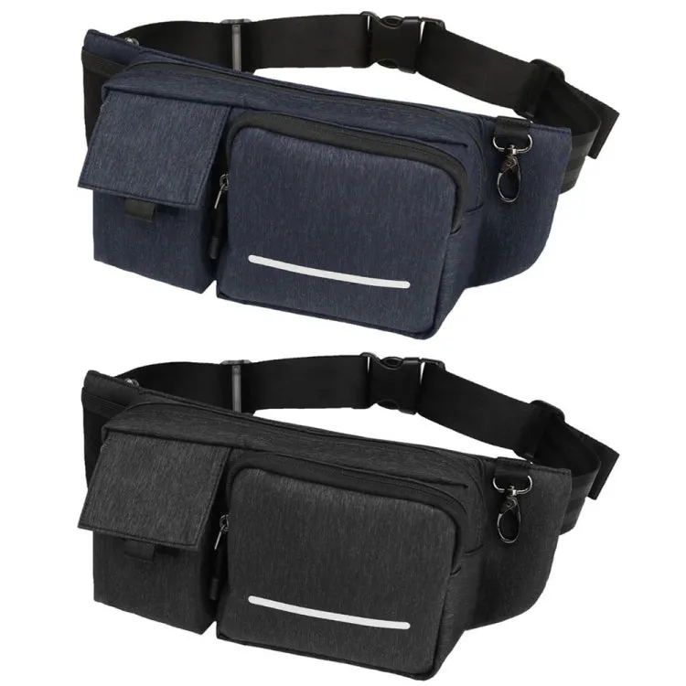 Multifunctional Waterproof Waist Bag Outdoor Casual Crossbody Bag(Deep Blue)