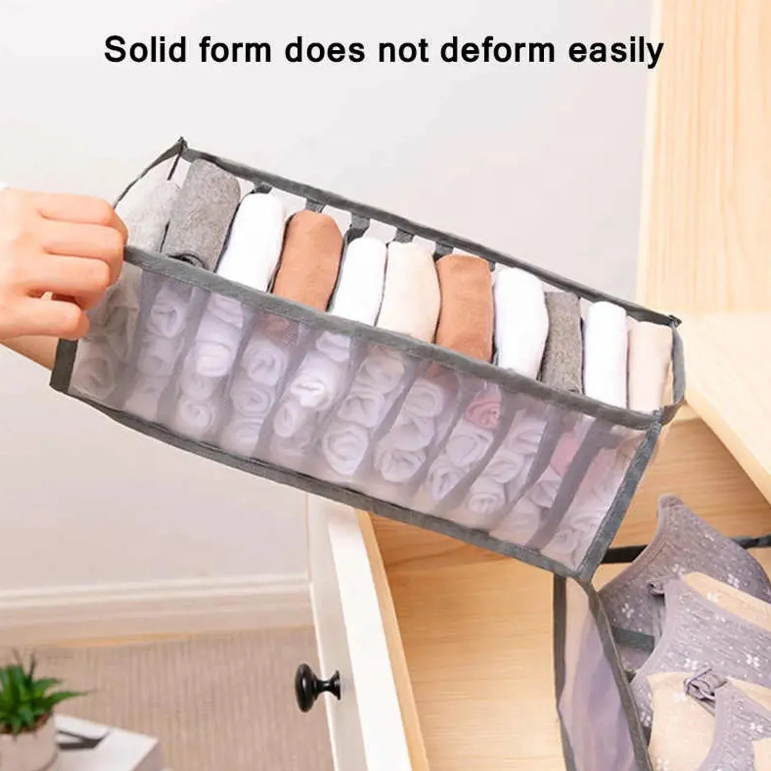 MULTIPURPOSE STORAGE POCKET RACK, FOLDABLE, COLLAPSIBLE FABRIC WARDROBE ORGANISER FOR CLOTHE ORGNISER