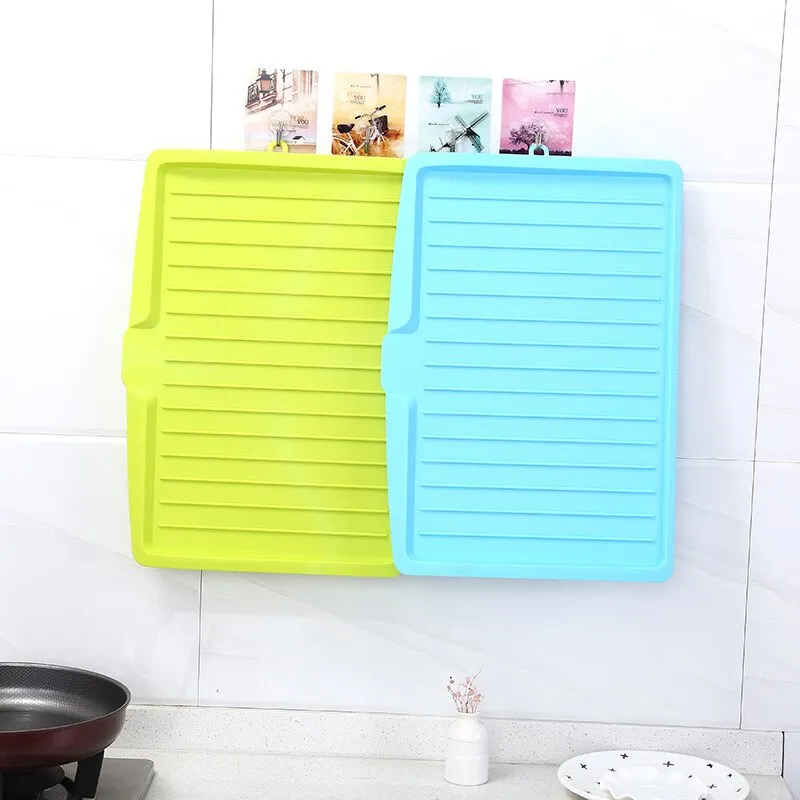 New Drain Rack Kitchen Plastic Dish Drainer Tray Large Sink Drying Rack Worktop Organizer drying rack for dishes Dropshipping