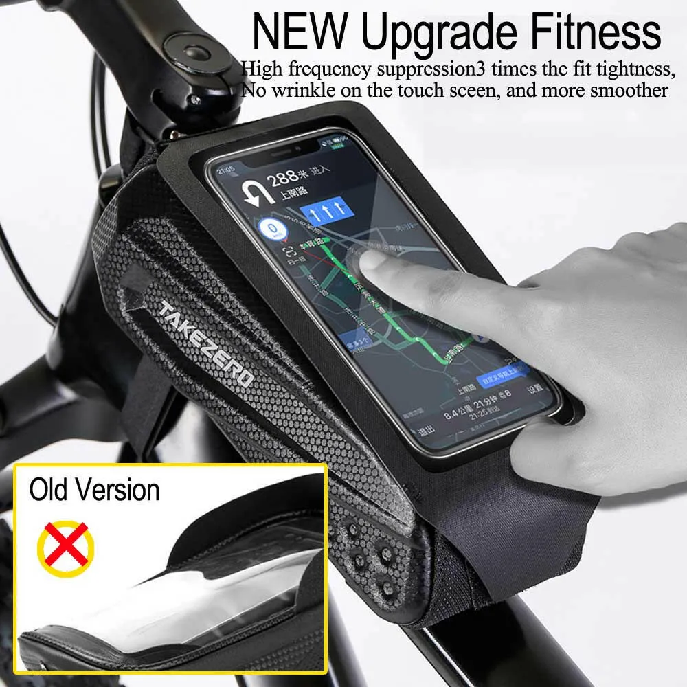 NEWBOLER Bicycle Bag Waterproof Touch Screen Cycling Bag Top Front Tube Frame MTB Road Bike Bag 7.2 Phone Case Bike Accessories