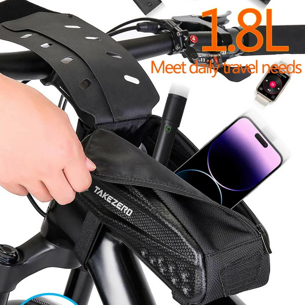 NEWBOLER Bicycle Bag Waterproof Touch Screen Cycling Bag Top Front Tube Frame MTB Road Bike Bag 7.2 Phone Case Bike Accessories