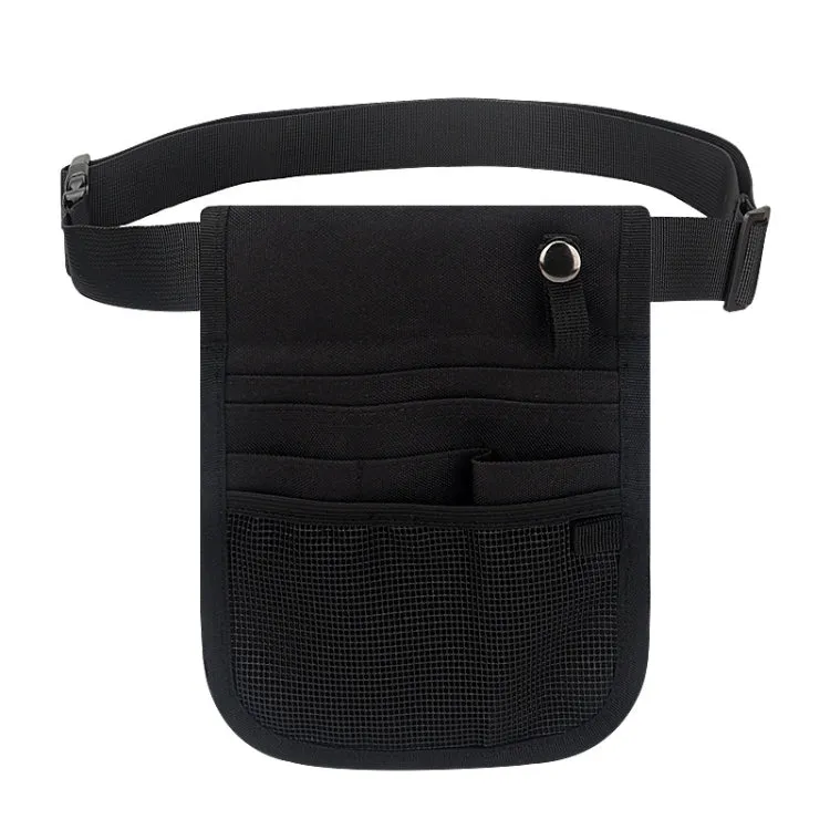 Nurse Bag Multifunctional Portable Tool Storage Waist Bag(Black)