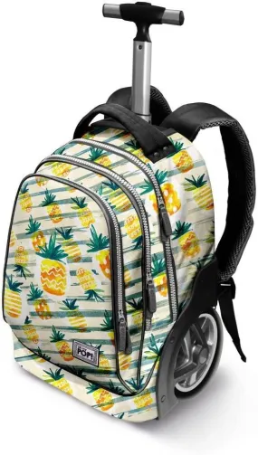 Oh My Pop! Ananas-GT School Trolley Backpack Casual Daypack 51cm