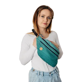 Ombre Green Large Waist Bag by LennyLamb