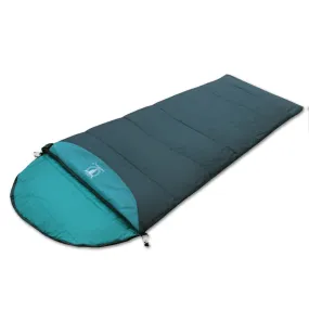 Outdoor Camping Envelope Sleeping Bag Thermal Tent Hiking Winter Single - green