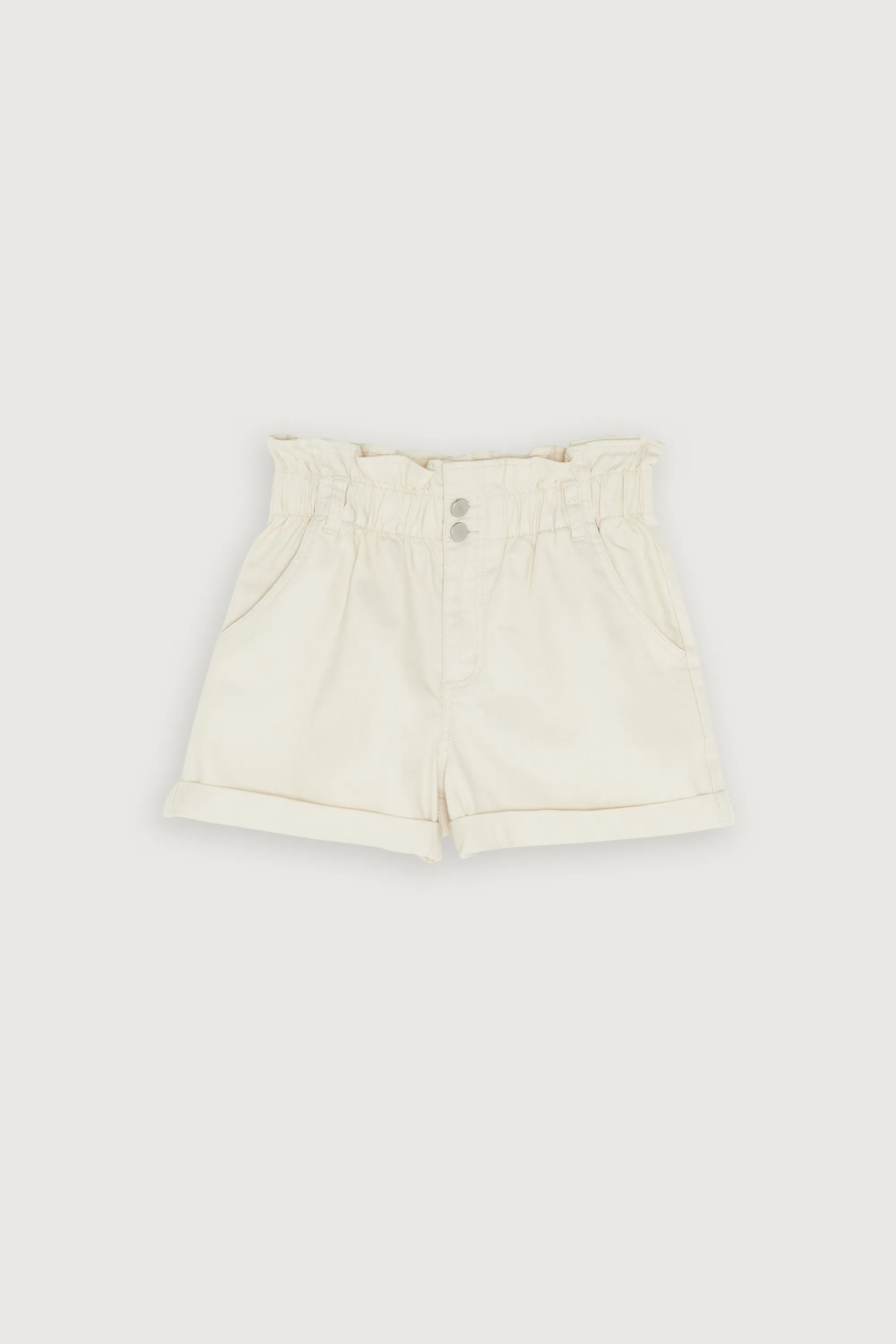 PAPER BAG DENIM SHORTS