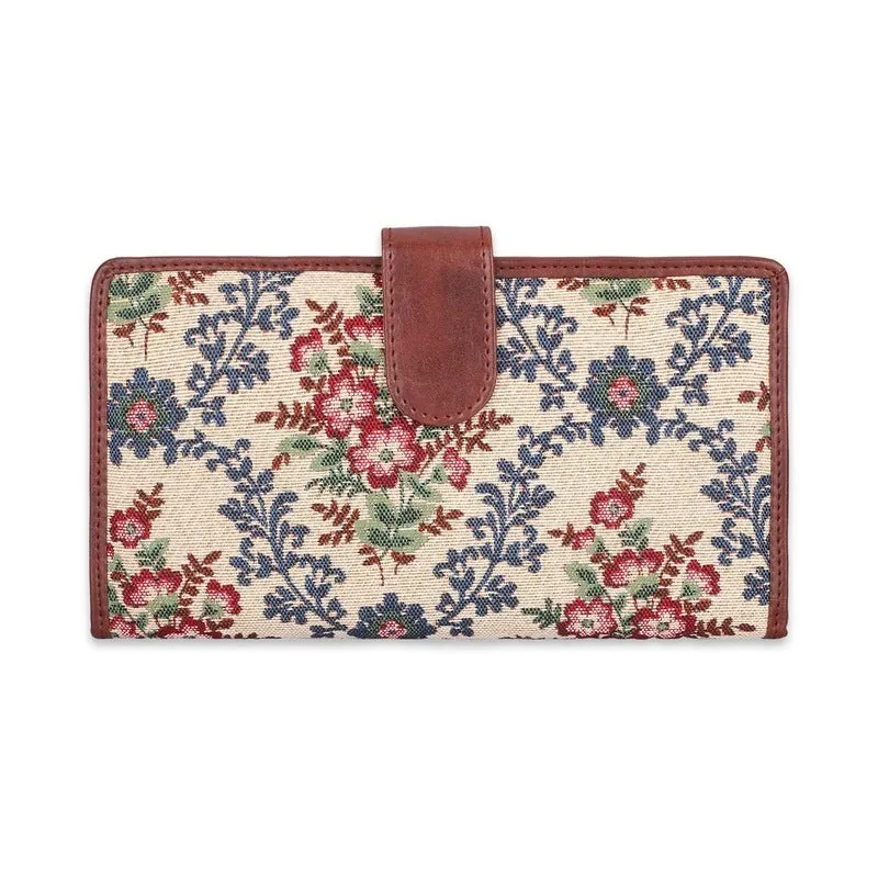 Passport Wallet with Compact Design & Multiple Slots | Light Weight | Pink Floral