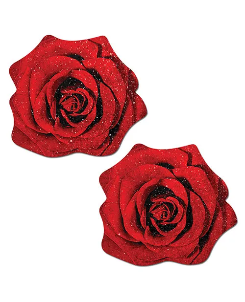 Pastease Glitter Velvet Blooming Rose - Red O/s