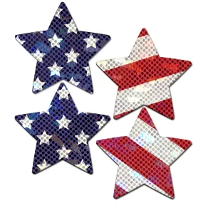 Pastease Petites Glitter Stars & Stripes Patriotic Star Pasties