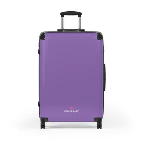 Pastel Purple Solid Color Suitcases, Modern Simple Minimalist Designer Suitcase Luggage (Small, Medium, Large)