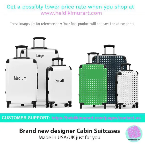 Pastel Purple Solid Color Suitcases, Modern Simple Minimalist Designer Suitcase Luggage (Small, Medium, Large)