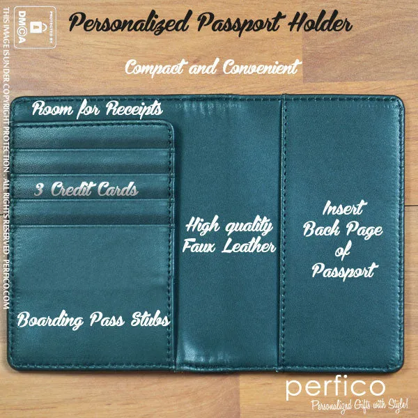 People do not take Trips © Personalized Passport Cover and Holder