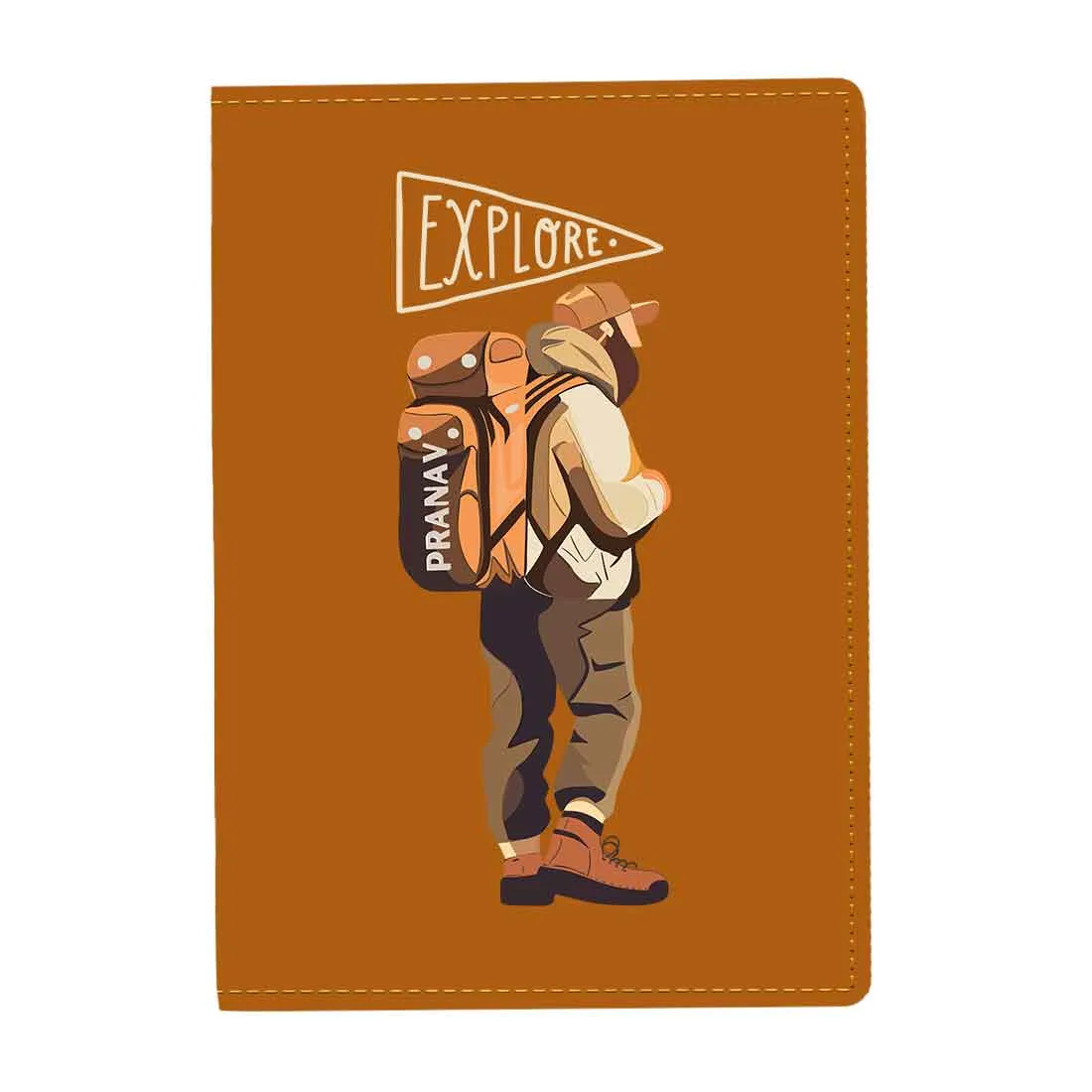 Personalised Passport Case PU Leather Custom Covers for Passports-Explore