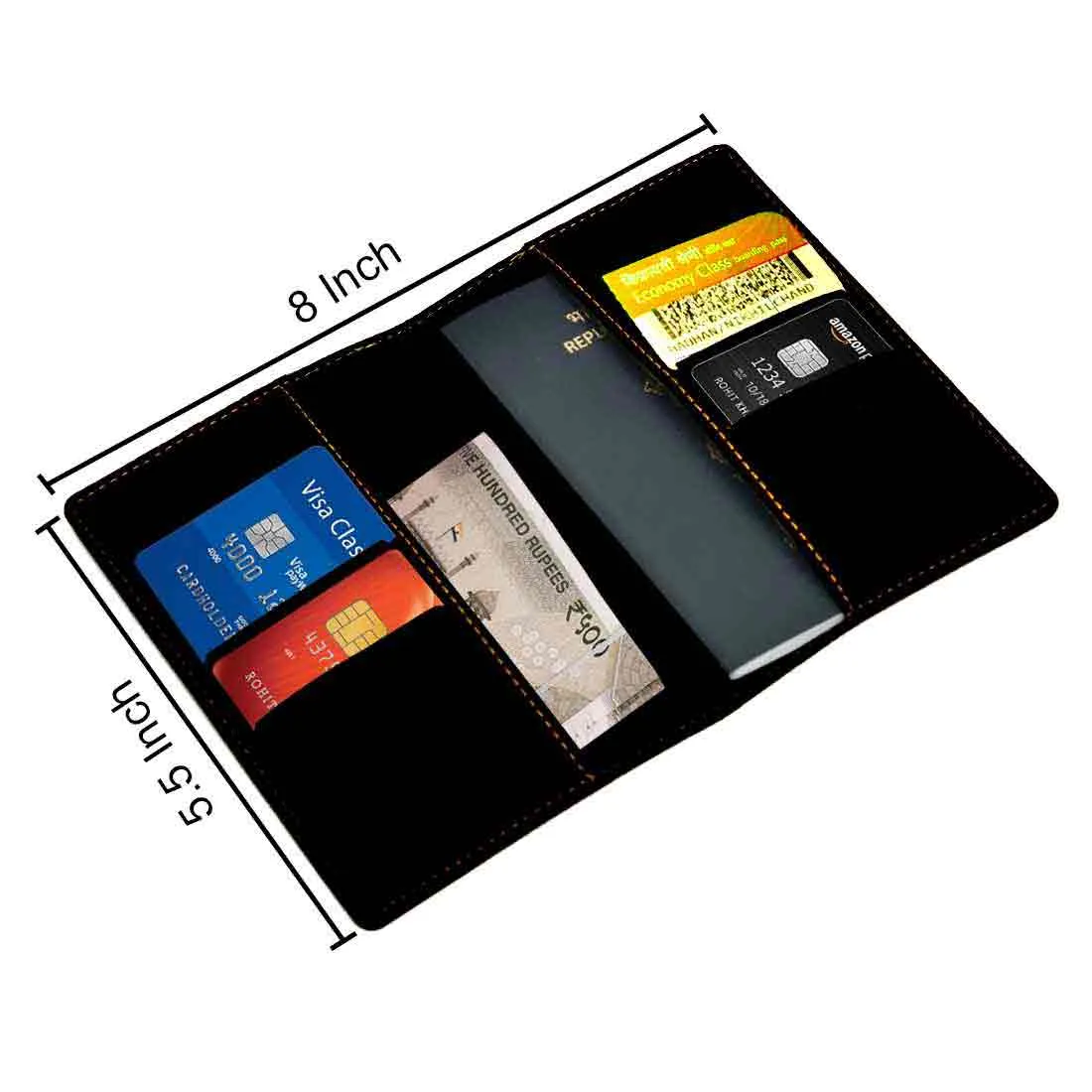 Personalised Passport Case PU Leather Custom Covers for Passports-Explore