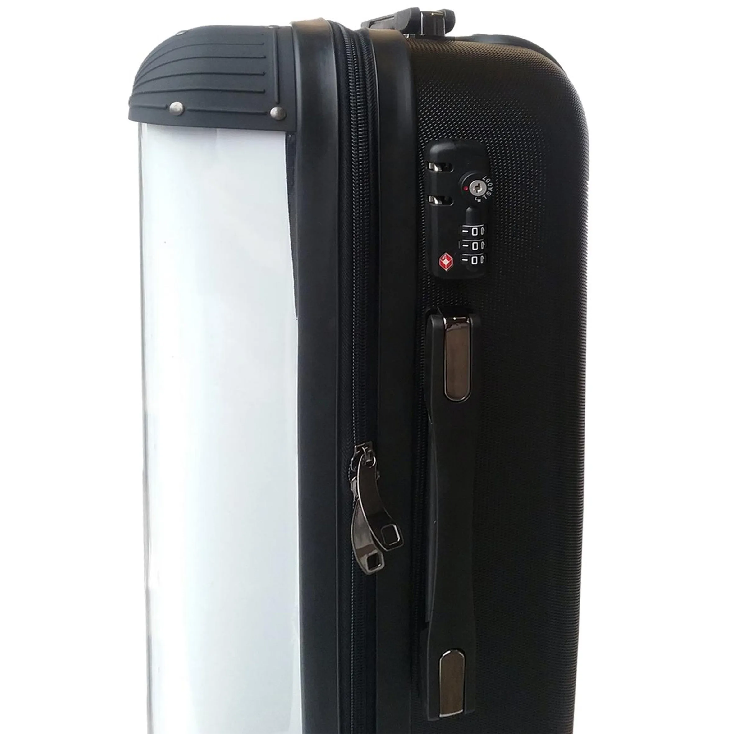 Personalised Printed Suitcase - Black Marble